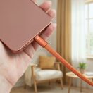 Forcell F-Energy CCFN23 USB-C-USB-C töltő-és adatkábel, QC4.0, PD 3A, 100W, 1,2m, narancs