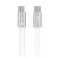   Forcell F-Energy CCFN23 USB-C-USB-C töltő-és adatkábel, QC4.0, PD 3A, 100W, 1,2m, fehér