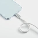 Forcell F-Energy CCFN23 USB-C-USB-C töltő-és adatkábel, QC4.0, PD 3A, 100W, 1,2m, fehér