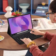   Tech-Protect Sc Pen + Keyboard Lenovo Tab Pro 12.7 (TB-373) oldalra nyíló, kitámasztható mappa tok ceruza tartóval, mágneses rögzítés, billentyűzettel, fekete