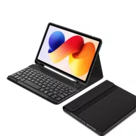   Tech-Protect SC Pen Xiaomi Redmi Pad 2 Pro (12.1) / Xiaomi Poco Pad M1 (12.1) oldalra nyíló, kitámasztható mappa tok ceruza tartóval, mágneses rögzítés, billentyűzettel, fekete