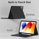 Tech-Protect SC Pen Xiaomi Redmi Pad 2 Pro (12.1) / Xiaomi Poco M1 (12.1) oldalra nyíló, kitámasztható mappa tok ceruza tartóval, mágneses rögzítés, billentyűzettel, fekete