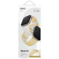   Uniq Revix IV Premium Apple Watch 42/41/40mm mágneses szíj, fehér-sárga