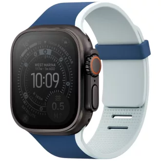 Uniq Revix IV Premium mágneses Apple Watch szíj (42/41/40 mm), kék-szürke