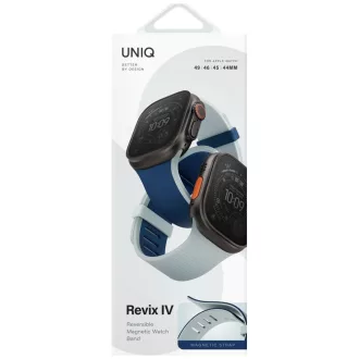   Uniq Revix IV Premium Apple Watch 42/41/40mm mágneses szíj, kék-szürke