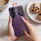 Tech-Protect Kevlar Aura Samsung Galaxy S26 Ultra tok kameravédelemmel, kitámasztóval, lila