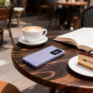   Tech-Protect Smart Wallet Samsung Galaxy A57 flip / kinyitható tok, lila