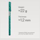 Pitaka Ultra-Slim Monogram Apple iPhone 17 Pro hátlap tok, MagSafe, zöld