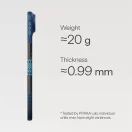 Pitaka Ultra-Slim Apple iPhone Air (2025) hátlap tok, MagSafe, kék