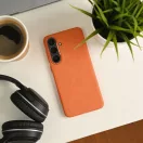 Kevlar Samsung Galaxy A17 MagSafe tok kameravédő peremmel, narancs