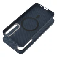   Kevlar Samsung Galaxy S25 FE MagSafe tok kameravédő peremmel, kék-ezüst