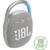   JBL Clip 4 hordozható bluetooth hangszóró, IP67, 5W, fehér (JBLCLIP4ECOWHT)