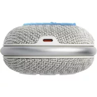   JBL Clip 4 hordozható bluetooth hangszóró, IP67, 5W, fehér (JBLCLIP4ECOWHT)