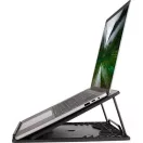 ART P14 állítható / összecsukható asztali notebook / laptop tartó, fekete