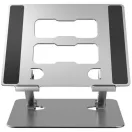 ART P10 állítható asztali notebook / laptop tartó, aluminium, ezüst