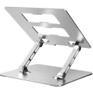 ART P10 állítható asztali notebook / laptop tartó, aluminium, ezüst
