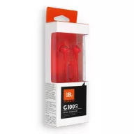   JBL C100SI Vezetékes Jack 3,5mm headset / fülhallgató, piros