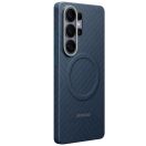 Samsung Carbon Magnet Samsung Galaxy S26 Ultra gyári hátlap tok, Aramid, MagSafe, kék