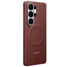 Samsung Carbon Magnet Samsung Galaxy S26 Ultra gyári hátlap tok, Aramid, MagSafe, korall piros