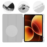   OBAL:ME MistyTab Xiaomi Pad 8 Pro / 8 / 7 Pro / Pad 7 oldalra nyíló, kitámasztható tok, szürke