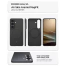 Spigen Airskin Aramid Mag Samsung Galaxy S26 tok, MagSafe, Aramid, fekete