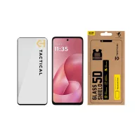   Tactical Glass Shield 5D Motorola G57 Power kijelzővédő üvegfólia, fekete