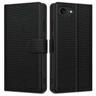   Tech-Protect Wallet Motorola G57 Power flip / kinyitható tok, fekete