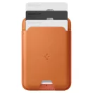 Spigen Valentinus Apple iPhone Magsafe kártyatartó, MagSafe, Metallic Orange, narancs (3db kártyához)