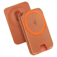   Spigen Valentinus Magfit+ Apple iPhone Magsafe kártyatartó, MagSafe, Metallic Orange, narancs (3db kártyához)