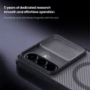 Nillkin CamShield PRO Magnetic Hard Samsung Galaxy A57 műanyag hátlap tok, MagSafe, átlátszó-fekete