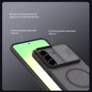 Nillkin CamShield PRO Magnetic Hard Samsung Galaxy A57 műanyag hátlap tok, MagSafe, átlátszó-fekete
