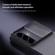   Nillkin CamShield PRO Hard Samsung Galaxy A37 műanyag hátlap tok, átlátszó-fekete