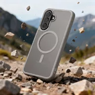   Tech-Protect Magmat Samsung Galaxy A57 hátlap tok, MagSafe, Matt, szürke