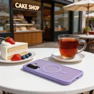   Tech-Protect Magmat Samsung Galaxy A37 hátlap tok, MagSafe, Matt, lila