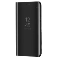   Apple iPhone 12 Pro Max, Oldalra nyíló tok, hívás mutatóval, Smart View Cover, fekete (utángyártott)