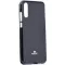 Apple iPhone 12 Pro Max, Szilikon tok, Mercury Goospery, csillámporos, fekete