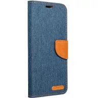   Samsung Galaxy S21 Plus 5G SM-G996, Oldalra nyíló tok, stand, Canvas Book, sötétkék