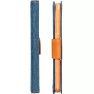   Samsung Galaxy S21 Plus 5G SM-G996, Oldalra nyíló tok, stand, Canvas Book, sötétkék