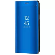   Xiaomi Mi 11, Oldalra nyíló tok, hívás mutatóval, Smart View Cover, kék (utángyártott)