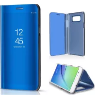   Xiaomi Mi 11, Oldalra nyíló tok, hívás mutatóval, Smart View Cover, kék (utángyártott)