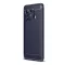 Xiaomi Mi 11 Pro, Szilikon tok, közepesen ütésálló, szálcsiszolt, karbon minta, sötétkék