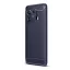 Xiaomi Mi 11 Pro, Szilikon tok, közepesen ütésálló, szálcsiszolt, karbon minta, sötétkék