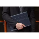 Samsung Galaxy Tab A7 Lite 8.7 SM-T220 / T225, Bluetooth billentyűzetes, mappa tok, billentyűzet világítás, mágneses rögzítés, Wooze Illuminated, fekete