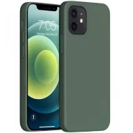   Apple iPhone 12 Pro Max, Szilikon tok, Wooze Liquid Silica Gel, sötétzöld