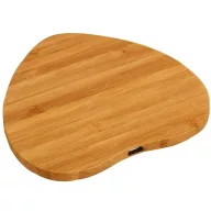   Univerzális vezeték nélküli töltő állomás, Qi Wireless, 10W, fahatású, szív alakú, Wooze Bamboo Qi Wireless Heart Shape, barna