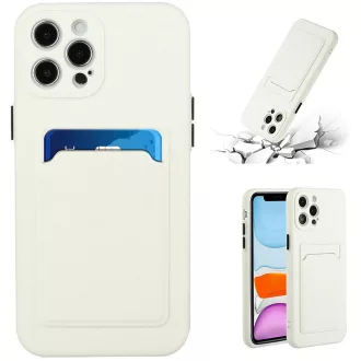   Samsung Galaxy A50 / A50s / A30s, Szilikon tok, kártyatartóval, Wooze Card Slot, fehér