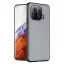 Xiaomi Mi 11 Pro, Műanyag hátlap védőtok + szilikon keret, fényvisszaverő szövet hátlap, rács minta, Dux Ducis Fino, kék
