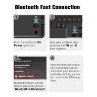   Huawei MatePad 11 (10.95) (2021), Bluetooth billentyűzetes, mappa tok, Touch Pad, mágneses rögzítés, Wooze Simple Touch, fekete