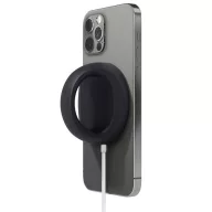   Magsafe töltőpad tartó, szilikon, asztali tartó funkció, ujjtámasz, Magsafe töltőkkel kompatibilis, Wooze Handrail Holder, fekete