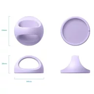   Magsafe töltőpad tartó, szilikon, asztali tartó funkció, ujjtámasz, Magsafe töltőkkel kompatibilis, Wooze Handrail Holder, lila